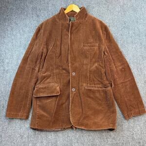 Vintage Parts Brown Corduroy Blazer Jacket Mens Large USA Design
